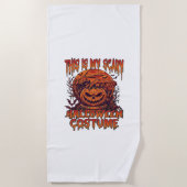 Is Eng Halloween Kostuum Pompoen Spin Bat_1 Strandlaken (Voorkant)