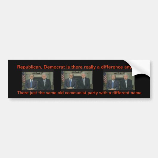 Is er echt een verschil meer? bumpersticker (Voorkant)