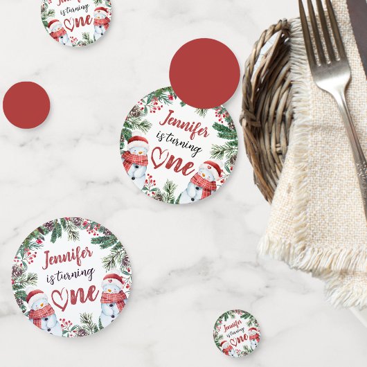 Is er een aan het draaien | Sneeuwman Kerstmis 1e Confetti