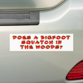 Is er een Bigfoot pleister in de Bossen? Bumpersticker (Op auto)