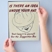 Is Er Een Idee Onder Je Hoed? Suggestiebord Flyer (Hand)