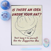 Is Er Een Idee Onder Je Hoed? Suggestiebord Flyer (Enkel)