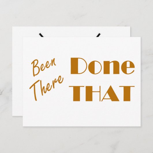 Is er gedaan dat, dagelijkse affirmatie flash card feestdagenkaart (Voorkant / Achterkant)