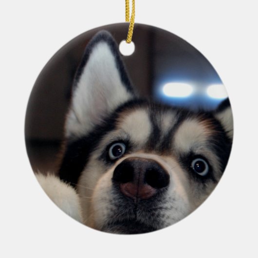 Is er iemand? keramisch ornament (Voorkant)