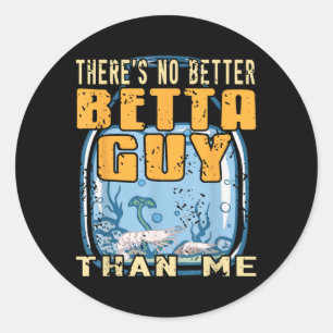 Is er niemand beter dan ik Grappige garnalen aquar Ronde Sticker