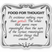 Is Existence Gestalt? Sticker (Voorkant)