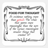 Is Existence Gestalt? Vierkante Sticker (Voorkant)