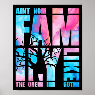 Is familie niet als degene die een grappige famili poster