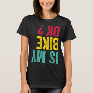 Is fiets grappig motocross dirtbike fiets rijder w t-shirt