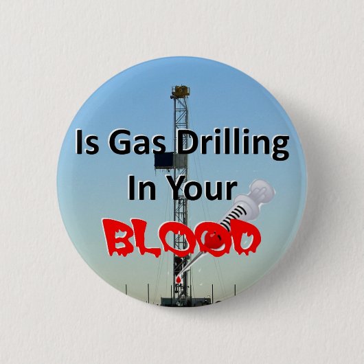 Is gas in uw bloed ronde button 5,7 cm (Voorkant)