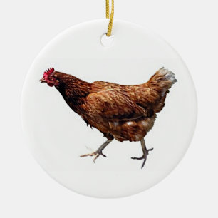 IS GEEN CHICKEN COOL CHRISTMAS ORNAMENT