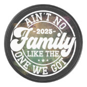 Is geen familie zoals Humor Leuke verjaardagsfeest Hockey Puck (Voorkant)