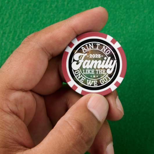 Is geen familie zoals Humor Leuke verjaardagsfeest Poker Chips (Hand)