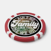 Is geen familie zoals Humor Leuke verjaardagsfeest Poker Chips (Enkel)
