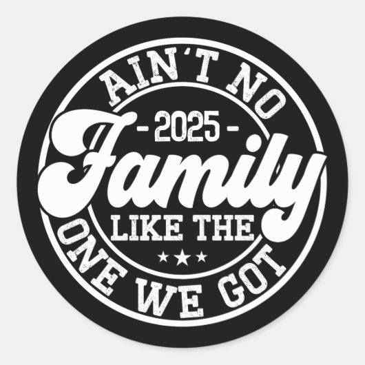 Is geen familie zoals Humor Leuke verjaardagsfeest Ronde Sticker (Voorkant)