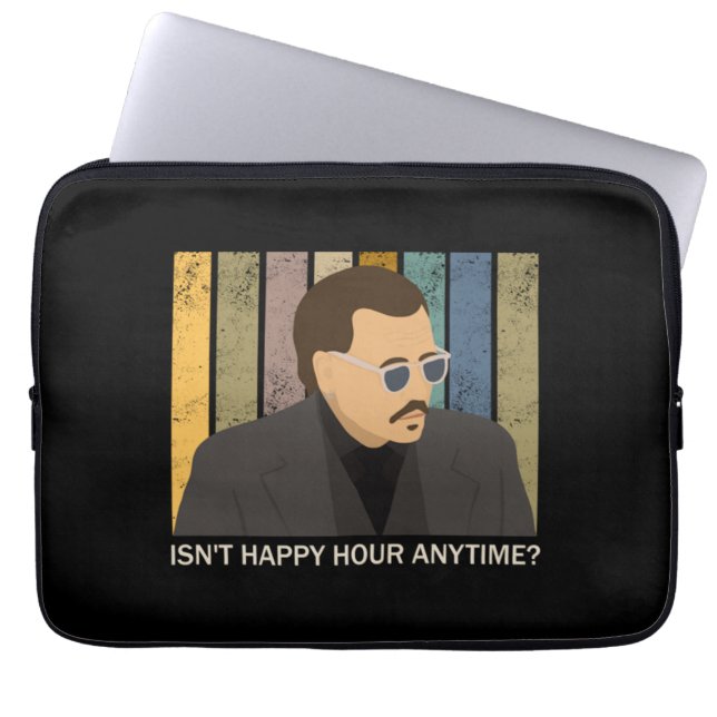 Is geen Happy Hour Anytime Laptop Sleeve (Voorkant)