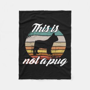 is geen hond - French Bulldog Retro  Dog lo Fleece Deken