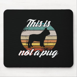 is geen hond - French Bulldog Retro Dog lo Muismat