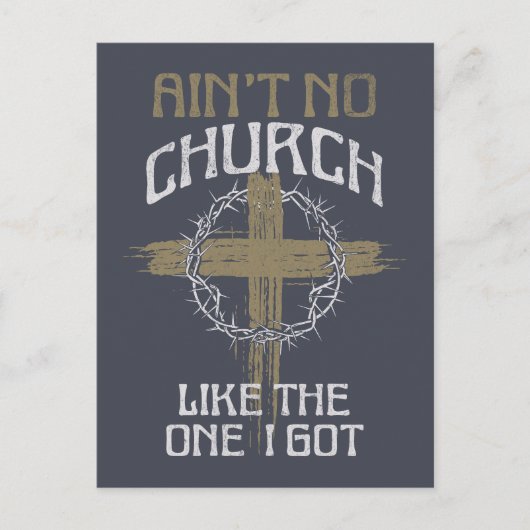 Is geen kerk zoals die ik heb tekst ontwerp briefkaart (Voorkant)