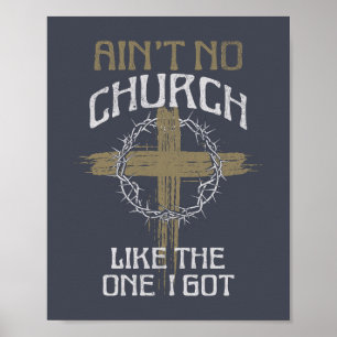 Is geen kerk zoals die ik heb tekst ontwerp poster