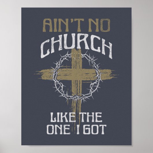 Is geen kerk zoals die ik heb tekst ontwerp poster (Voorkant)