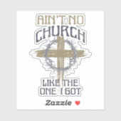 Is geen kerk zoals die ik heb tekst ontwerp sticker (Vel)