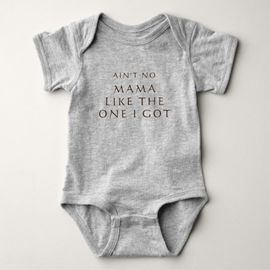 IS GEEN MAMA schattige liefde tekst aangepast Romper (Voorkant)
