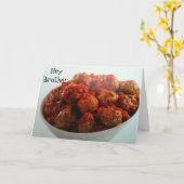 IS GEEN MEATBALL BIRTHDAY KAART (Gele Bloem)
