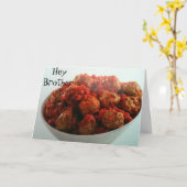 **IS GEEN MEATBALL** BROTHER'S GROTE DAG KAART (Gele Bloem)