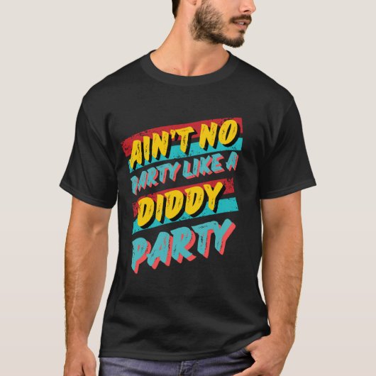 Is geen partij zoals een Diddy Party Retro T-shirt (Voorkant)