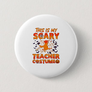Is Griezelt Kostuum Halloween Heks Spin We Ronde Button 5,7 Cm