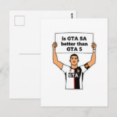 Is GTA SA beter dan GTA V uitspraak Briefkaart (Voorkant / Achterkant)