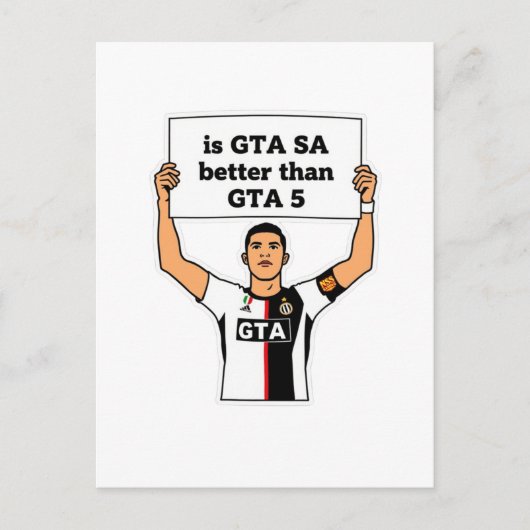 Is GTA SA beter dan GTA V uitspraak Briefkaart (Voorkant)