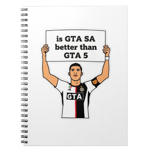 Is GTA SA beter dan GTA V uitspraak Notitieboek (Voorkant)