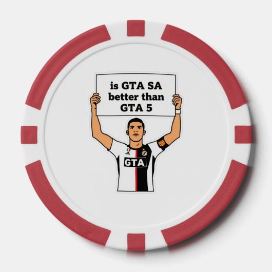 Is GTA SA beter dan GTA V uitspraak Poker Chips (Voorkant)