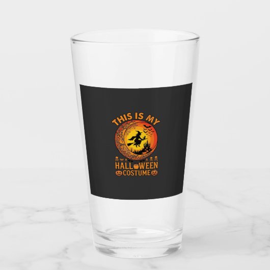 Is Halloween Kostuum Heksenkasteel Ketel Glas (Voorkant)