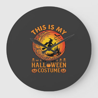 Is Halloween Kostuum Heksenkasteel Ketel Grote Klok