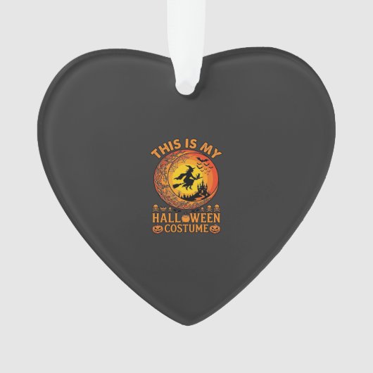 Is Halloween Kostuum Heksenkasteel Ketel Ornament (voorkant)