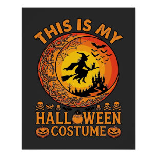 Is Halloween Kostuum Heksenkasteel Ketel Perfect Poster