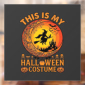 Is Halloween Kostuum Heksenkasteel Ketel Raamsticker (Vel 2)