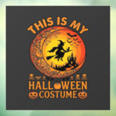 Is Halloween Kostuum Heksenkasteel Ketel Raamsticker (Vel 3)