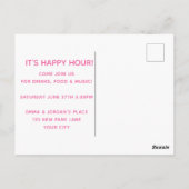 Is Happy Hour geen tijd? Happy Hour Uitnodiging (Achterkant)