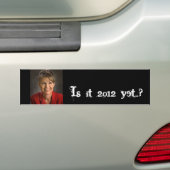 Is het al 2012? bumpersticker (Op auto)