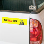 Is het al 2012? bumpersticker (Op Truck)