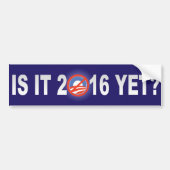 Is het al 2016? bumpersticker (Voorkant)