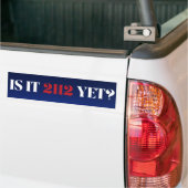 Is het al 2112? Blauwe en rode Bumpersticker (Op Truck)