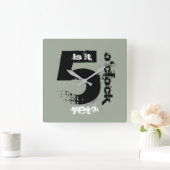 Is het al 5 uur? Wandklok (Huis)