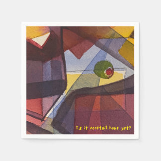 Is het al Cocktail Hour? cocktailservet Servet