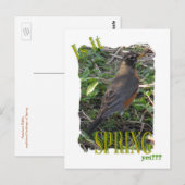 Is het al een lente? briefkaart (Voorkant / Achterkant)