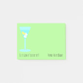 Is het al Gin O'Clock? Met jouw naam Post-it® Notes (Voorkant)